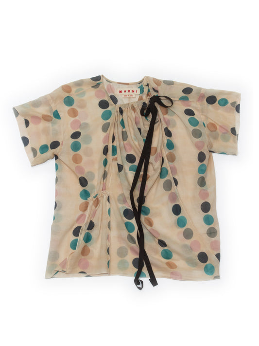 marni polka dot blouse