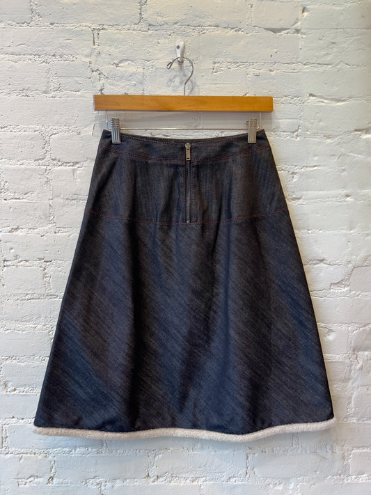 maurizio pecoraro denim skirt